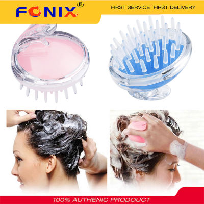 FONIX ซิลิโคนหัวหน้าร่างกายนวดแชมพูแปรงนวดหนังศีรษะผมซักผ้าหวีร่างกายอาบน้ำแปรงอาบน้ำสปาลดน้ำหนักนวดแปรง