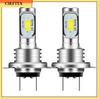 CIRETEX 2อุปกรณ์เสริมรถยนต์สีขาว6000K 80W 10000LM Lampu Depan Mobil H7ชุดไฟฉายติดศีรษะสำหรับไฟ LED