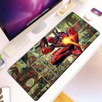 แผ่นรองเมาส์ พิมพ์ลาย Deadpool Marvel HD กันลื่น Xxl90X40 ซม. สําหรับคอมพิวเตอร์ตั้งโต๊ะ