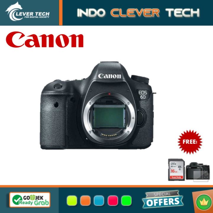 Kamera Canon EOS 6D WG Body Only 20MP - Kamera SLR Garansi