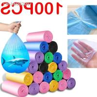 ┅✔✵ 100PCS Mixed Color Thicken Disposable Garbage Bags Kitchen Storage Trash Can Liner Bags Protect Privacy Plastic Waste vomit Bag