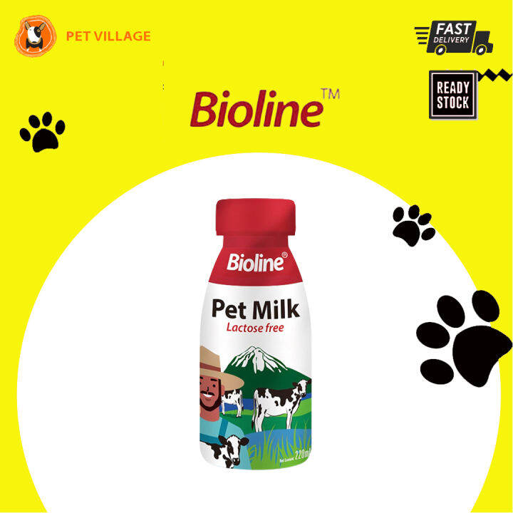 BIOLINE Pet Milk Lactose Free For Cats & Dogs 220ml Lazada