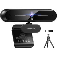 DEPSTECH 4K HD Webcam DW40 8MP Auto Focus USB Web Camera with Microphone Webcamera for Laptop PC/ Video Call/ Zoom/ Streaming