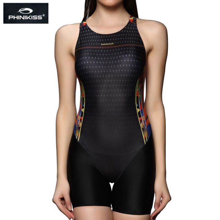 Racing Swimsuit One Piece Plus Size Swimwear Women Slimming Professional Long Athletic Padded