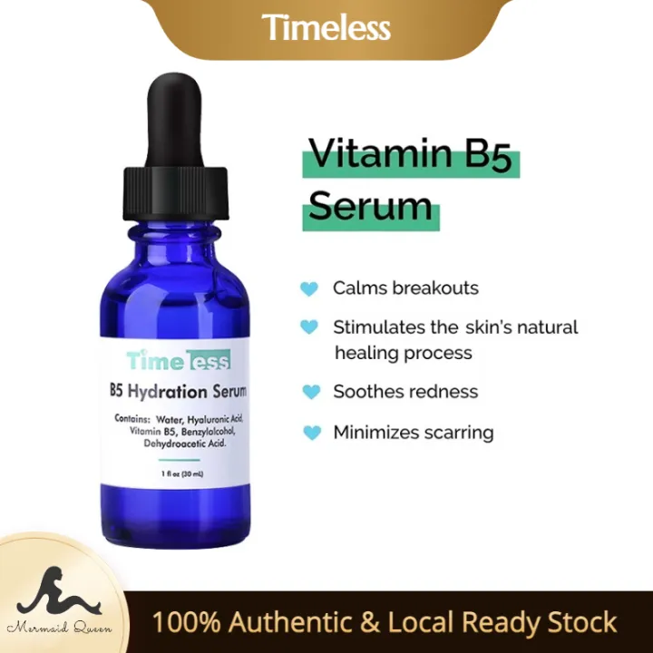 Timeless Vitamin B5 Serum + Hyaluronic Acid Moisturizing Face Essence