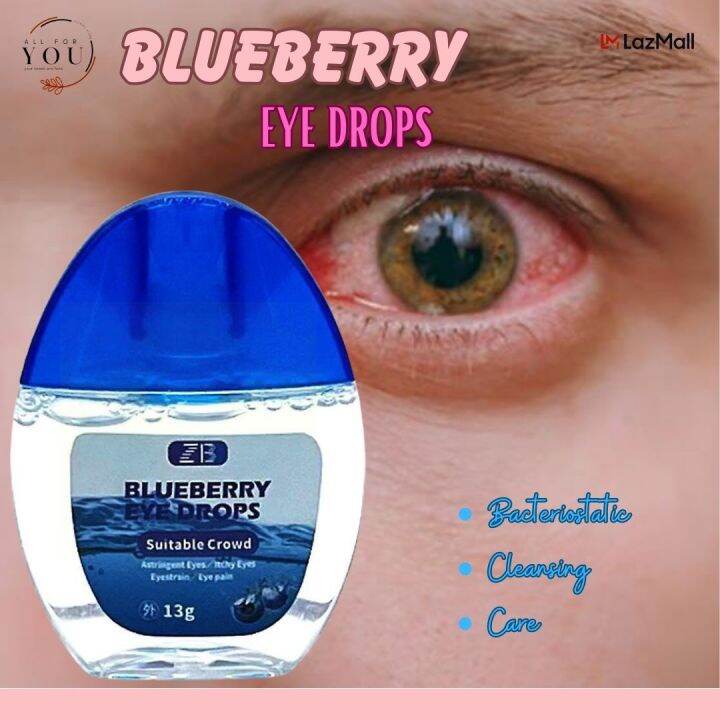 Blueberry Eye Drops Eye Congestion For Eyes Blurry Eyes Red Eye Sore
