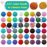 【hot sale】 ▲☒㍿ B02 [HF]1 Pack 1000 Pcs 1 Color Round Diamond Painting Diamonds 447 Colors to Choose From Replacement Round Diamonds For Missing Diamond Drills