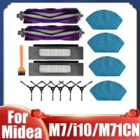 For Midea M7/ I10/ M71CN Vacuum Cleaner Main Side Brush HEPA Filter Mop Cloth Replacement Parts