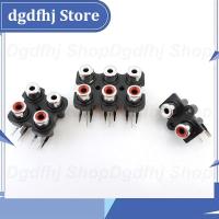 Dgdfhj Shop 2/4/6 Hole RCA Female Stereo Audio Jack Connector Socket Adapter Video plug AV Input Row Amplifier Interface 2Pin 4Pin 6Pin