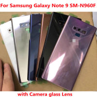 ที่ดีที่สุดที่มีคุณภาพปกหลังแบตเตอรี่ที่อยู่อาศัยแก้วสำหรับ Samsung Galaxy Note 9 N960 SM-N960F ประตูด้านหลัง Note9แทนที่ฝากล้องเลนส์