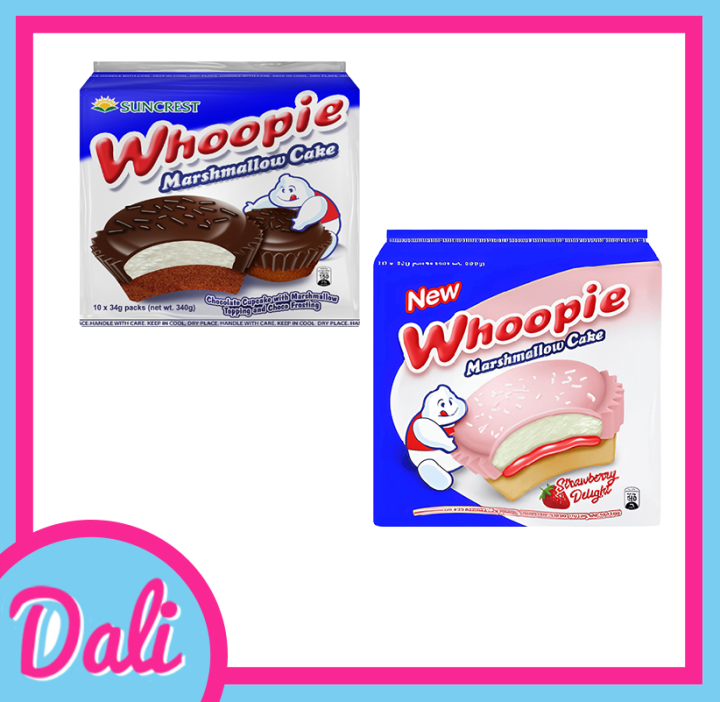 DALI WHOOPIE MARSHMALLOW CAKE CHOCOLATE/STRAWBERRY 10'S (1 PACK