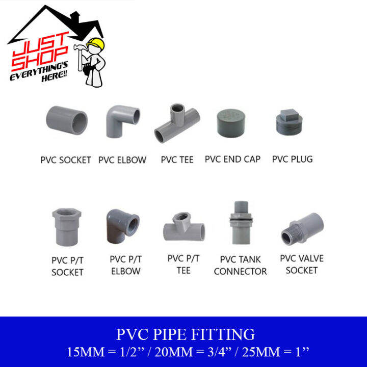 PVC Pipe Fitting / PVC Pipe Connector / Penyambung Paip PVC / Socket