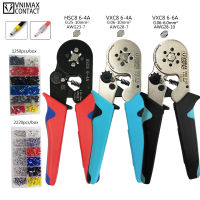 Tubular Terminal Crimper 6-6 0.25-6mm 23-10AWG HSC8 6-4 0.25-10mm 23-7AWG Electrical Crimping Pliers Hand Tools Set