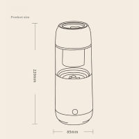 เครื่องชงกาแฟไฟฟ้าแบบพกพา Multictional เครื่องชงชานมอัตโนมัติ Frother Home และ Kitchen Blender Tea Maker 220V