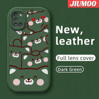 JIUMOO M31 M31 A31ปลอกสำหรับ Samsung เคสดีไซน์ใหม่มีลวดลายหมีเคสมือถือกันกระแทกป้องกันการตกแบบนิ่มเคสใส่โทรศัพท์หนังพร้อมเคสป้องกันกล้องเลนส์คลุมทั้งหมด