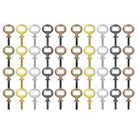 40Pcs Metal Bottle Opener Blanks Stainless Steel Bottle Opener Inserts Kit Threaded Beer Opener Hardware,5 Colors