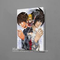 Misa L Light Yagami Kira Death Note พิมพ์ลายอนิเมะผ้าใบตกแต่งบ้านห้องรับแขกห้องนอนหอพักผ้าใบพิมพ์ภาพวาดศิลปะบนผนัง