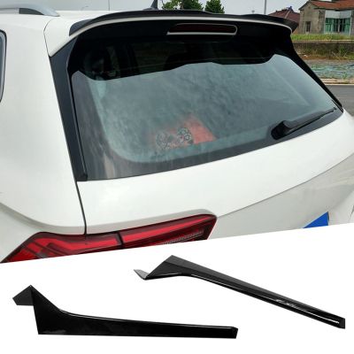 Car Glossy Black Rear Window Side Spoiler Canards Splitter for- Tiguan R-Line 2017-2022 Windshield Trim Sticker