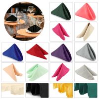 20 x 20 Satin Napkin Square Inches Dinner Napkins for Weddings Party Soft Polyester Table Napkins with Hemmed Edges Washable