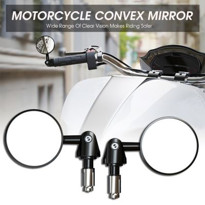 ☜✼ 2pcs/Pair Motorcycle Rear View Mirrors Round 7/8 Handle Bar End Foldable Motorbike Side For Cafe Racer New Universal 2023 CAR