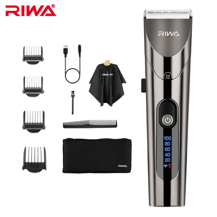Youpin RIWA Washable Hair Trimmer LED Display Rechargeable Electric Hair  Cutter Hair Clipper Machine For Haircuts Hair RE-6305 
