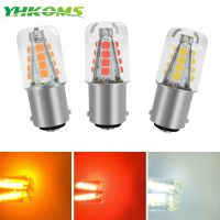 YHKOMS ไฟ P21W BAY15D BA15S 1157หลอดไฟ Led P21/5W LED R5W R10W สัญญาณเลี้ยวรถขาวแดงเหลืองรถยนต์โคมไฟแบบสะท้อน