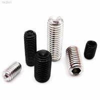 50pc M1.6 M2 M2.5 M3 M3.5 M4 M5 M6 M8 Black 12.9 class 304 Stainless Steel Hex Hexagon Socket Head Cup Point Grub Set Screw Bolt