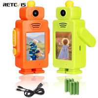 Retevis RT34เด็ก Walkie Talkies พร้อมกล้อง,2.4G ของเล่นเด็กจอแสดงผล2นิ้ว,ของเล่นของขวัญสำหรับครอบครัวโรงเรียนการศึกษาของเล่นสำหรับกิจกรรมในร่ม (2แพ็ค)