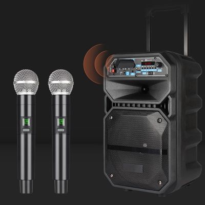 Wireless Microphone Professional UHF Recording Karaoke Handheld Channel Lithium Battery for Stage Church Party School