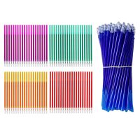 【YP】 20Pcs/Set Color Erasable Gel Refill Rods 0.5mm Colorful Ink Washable Handle Pens School Doodle Stationery