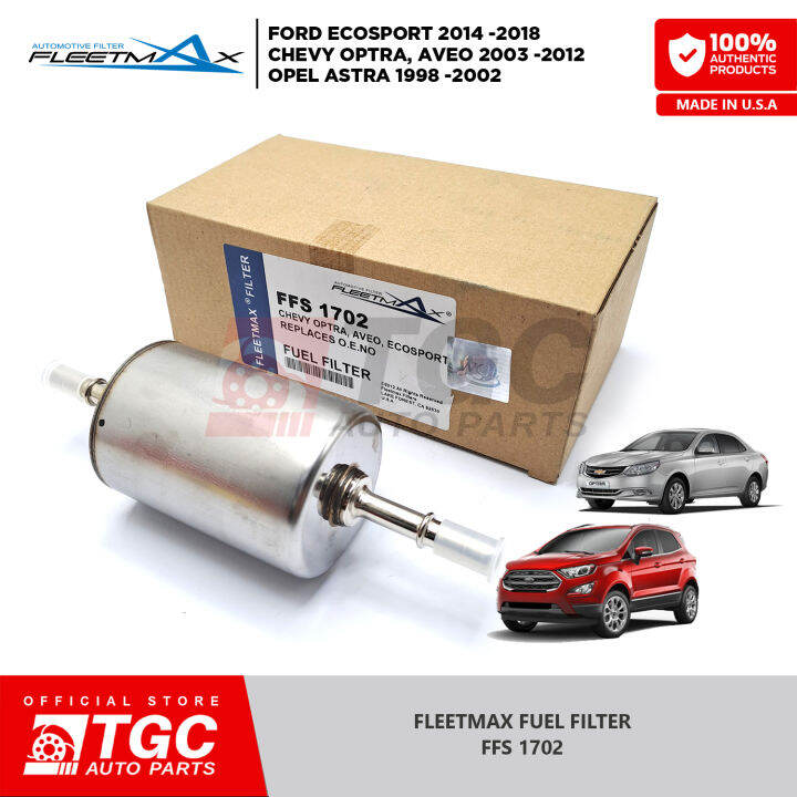 Fleetmax Fuel Filter / Fuel Cleaner FORD ECOSPORT 2014 2018 / CHEVY