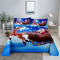 Sled Car 0.91.21.51.82.0m Digital Printing Polyester Bed Flat Sheet With Pillowcase Print Bedding Set