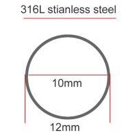 316L ท่อสแตนเลส OD12mm ผนัง1มม. 2มม. ด้านใน10มม. 12มม. ท่อสุขาภิบาลห้องปฏิบัติการ Transmis