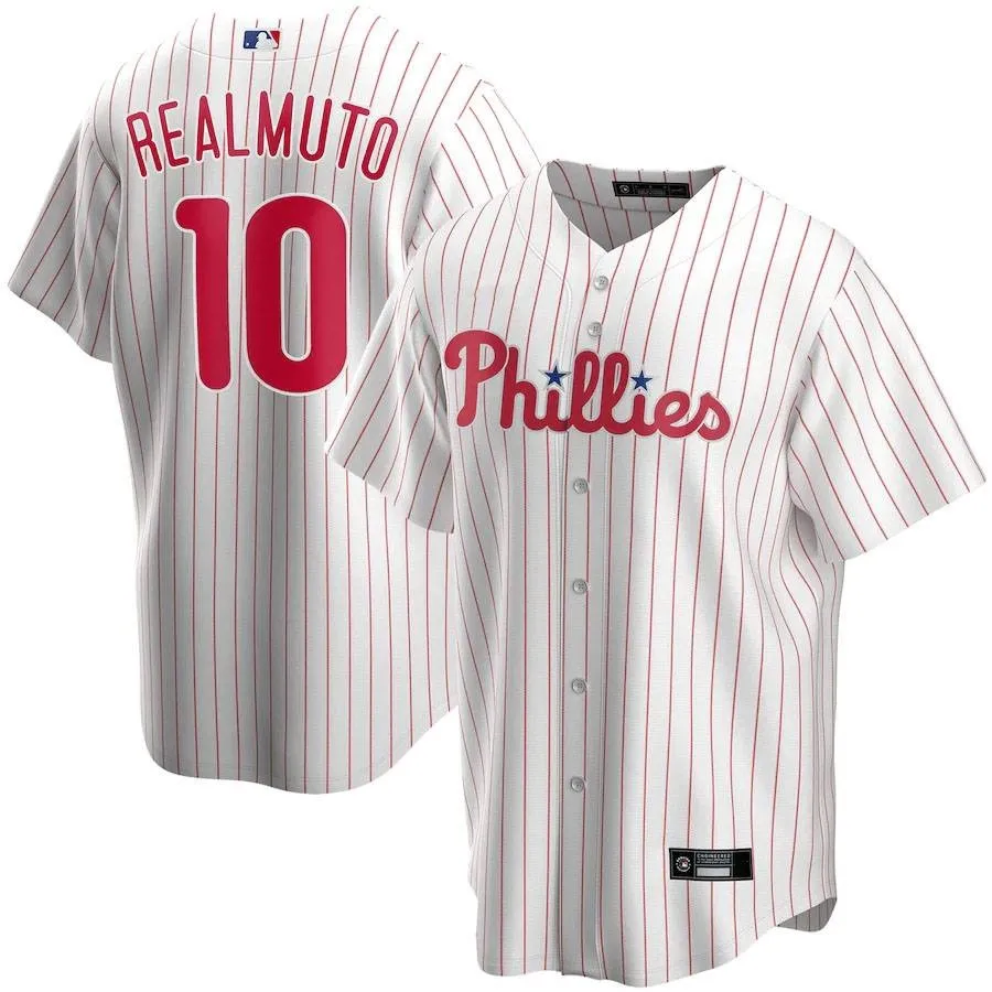 New arrival high-quality jersey BSB MLB Philadelphia Phillies Baseball  Jersey Realmuto Hoskins Mccutchen Harper Gregorius Nola Jersey Unisex Plus  Size s