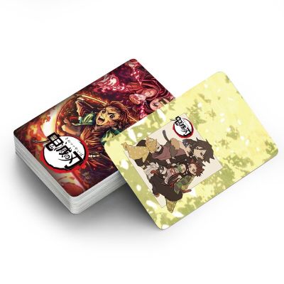 30แผ่น/ชุด Demon Slayer Kimetsu No Yaiba การ์ด LOMO โปสการ์ดมินิ Kamado Tanjirou การ์ดทักทายบัตรภาพเกมสะสมบัตรของขวัญ