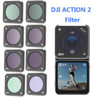 Action 2 Filter UV CPL ND NDPL NIGHT STAR Macro 10X Optical Glass ตัวกรองเลนส์สำหรับ DJI Osmo Action2กล้องอุปกรณ์เสริม