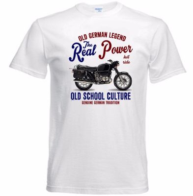 Kaus Pria Fashion Baru Kaus Katun Baru Kekuatan Nyata Sepeda Motor R75 Vintage Lengan Pendek Kaus Cetak Kustom Cetak Digital S-4XL-5XL-6XL