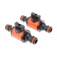 2Pc Garden Hose Pipe In-line Faucet Tap Shut Off Valve Fitting Watering Irrigation Connector 1/2 3/8 1/4 Inch Quick Coupler Watering Systems  Garden H