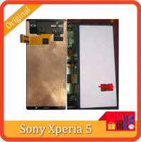 ต้นฉบับ AMOLED จอแอลซีดีสำหรับ Sony Xperia 5หน้าจอ LCD สำหรับ Sony Xperia 5สัมผัสทำให้เป็นดิจิทัลประกอบหน้าจอที่มีจุด