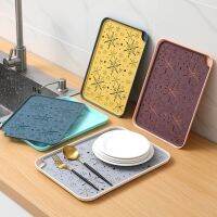 【CC】□  Storage Tray Eco-friendly Hollow Pattern Plastic Rectangular Dessert Supplies for