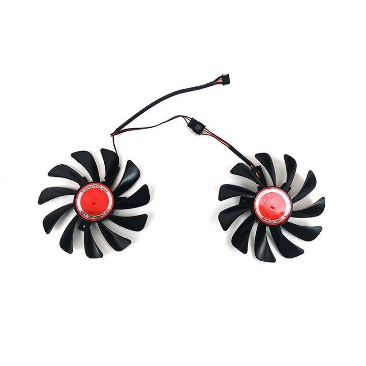 xfx-2pcs-95mmcf1010u12s-fdc10u12s9-c-4pin-amd-rx580-590-gpu-graphics-card-fan-for-xfx-rx-590580-vga-graphics-card-cooling-fan