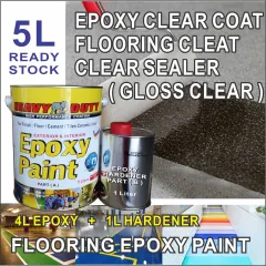FULL SET Epoxy Floor Coating [ 1L WP Tiles Cote Primer + 1L Nippon 