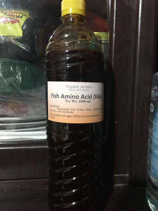 Fish Amino Acid FAA Organic Fertilizer for Plants Lazada PH