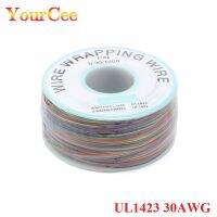 One Roll 8สี30AWG ม้วนลวด PCB 250เมตรขั้วต่อลวดตัวนำไฟฟ้าอิเล็กทรอนิกส์ UL1423สายหลายสี Ok ลวด B-30-1000