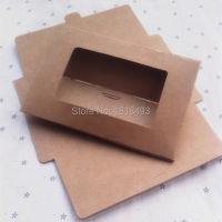 free shipping blank 350gsm kraft paper postcard envelope15.5x10.2x0.3CMgift packing boxcard packing boxtags 50 pcs a lot