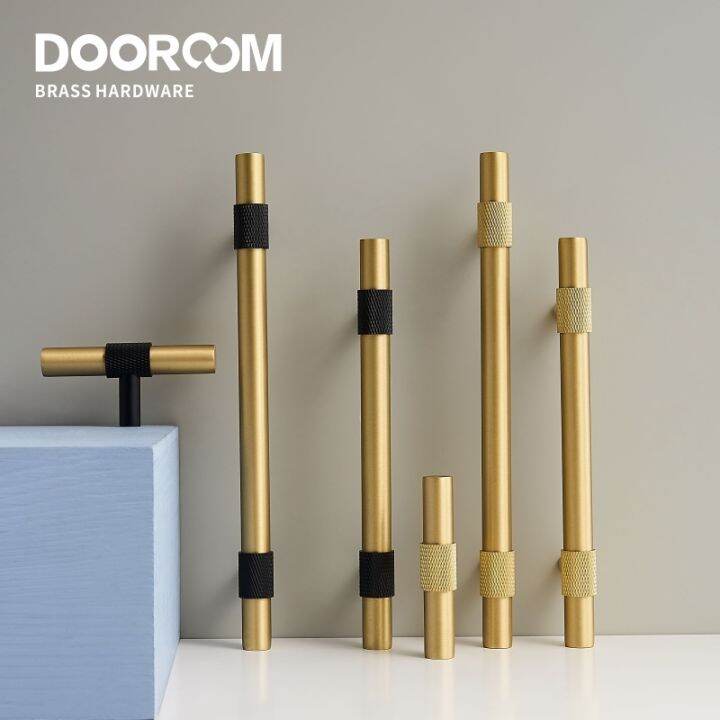 dooroom-brass-furniture-handles-modern-knurling-black-gold-pulls-wardrobe-dresser-cupboard-cabinet-drawer-shoe-box-knobs