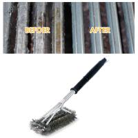 Grill Cleaning Brush BBQ Tool Barbecue Grill Brush Stainless Steel Brushes Cleaner Outdoor BBQ Accessories for Gas Grilling