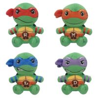 Mainan Hewan Boneka MNT Leonardo Rapael Michelangelo Donatello Plushie Boneka Kura-Kura Remaja 16ซม.