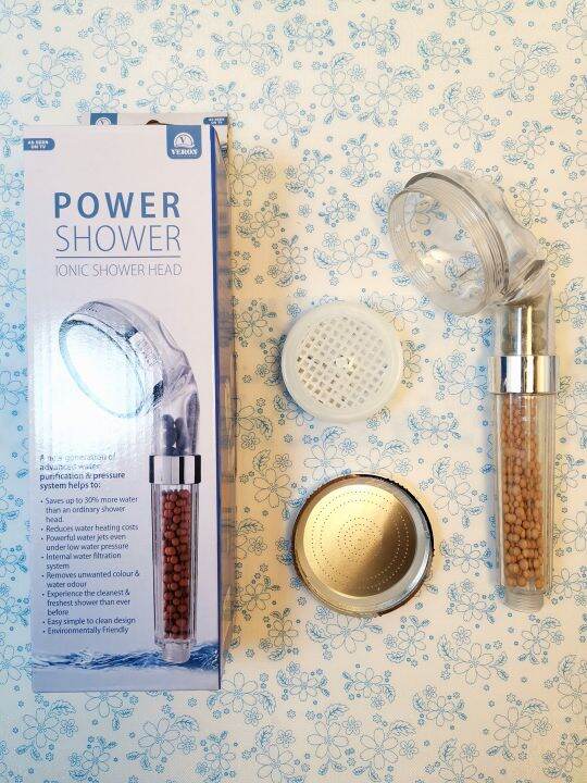 Power Pressure Ionic Shower Head 3 Layer Filter Lazada