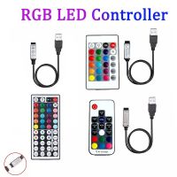 Usb Rgb ตัวควบคุมไฟ Led 12V 24V รีโมตคอนโทรล Rgb Led คอนโทรลเลอร์ Usb Led ตัวควบคุมไฟ Led 3 17 24 44คีย์ไออาร์อาร์เอฟรีโมทคอนโทรลสำหรับแถบไฟ Led